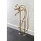 Kingston Brass CCK246K2 Freestanding Clawfoot Tub Faucet Package with Supply Line, Polished Brass CCK246K2 - alternate 4